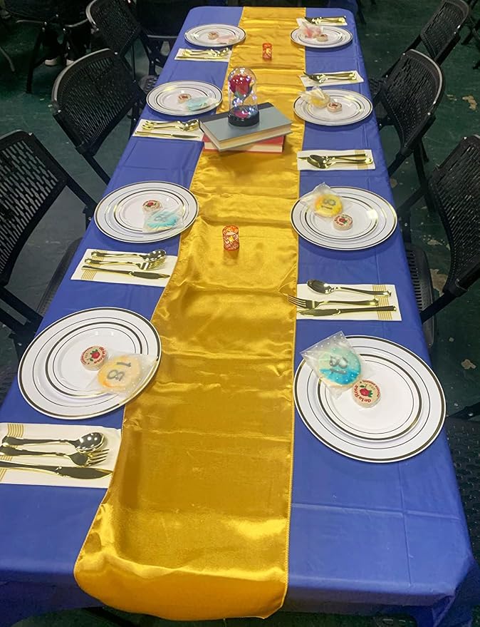 Gold Table Runners 10 Pack - Image 6