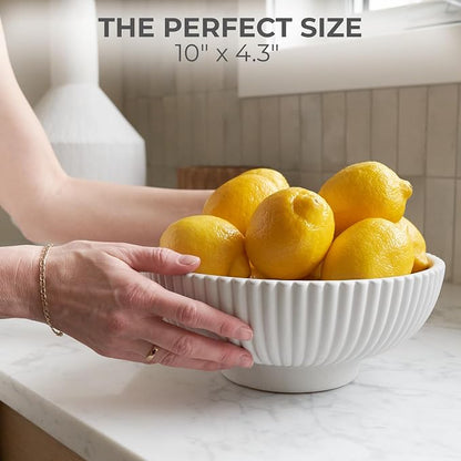 Decorative Concrete Fruit Bowl For Kitchen Counter Or Table Decor – Premium - Image 5