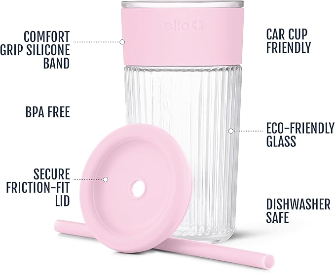 Ello Ava 18oz Glass Tumbler - Image 3