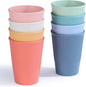 Wheat Straw Cups, Unbreakable Drinking Cup Dishwasher Safe Water Glasses by Becutlery