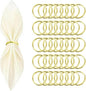 40 Pcs Gold Napkin Rings by Unknown