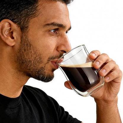 Easyworkz Double Walled Glass Coffee Mugs, Cocktails & All Beverages - Image 7