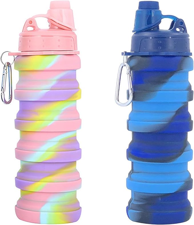Collapsible Water Bottles Travel water bottle Sports Portable Sport Water by YCTMALL