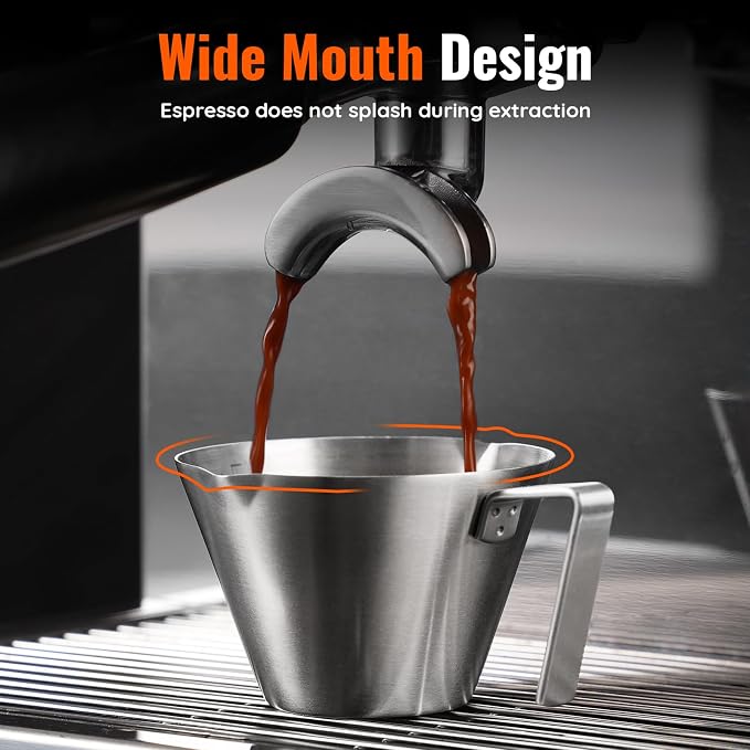 YARRAMATE Stainless Steel Espresso Shot Cup, 3.4oz | Heat Insulated Grip - Image 2