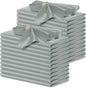 P Pothuiny 24 Pcs Silver Satin Napkins 17 x 17 Inch, Satin Cloth Napkins | by P+Pothuiny