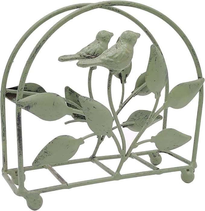 Cast Iron Bird & Tree Classic Napkin Holder/Tabletop Freestanding Tissue - Image 2