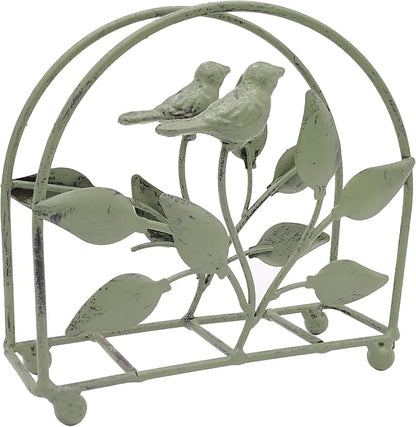 Cast Iron Bird & Tree Classic Napkin Holder/Tabletop Freestanding Tissue - Image 2