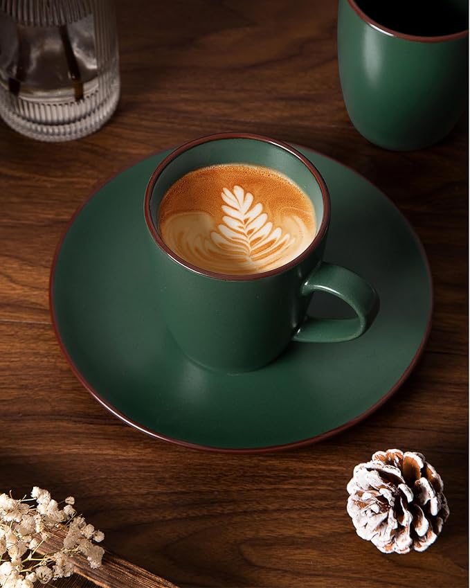 famiware Venus Coffee Mugs Set of 8, 13 oz Ceramic Stoneware Mug Cup Set | - Image 6