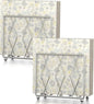 Napkin Holder for Table, 2 Pack Modern Metal Napkin Holders for Paper Napkins & Kitchen Dining & Countertops, Cocktail Upright Napkin Holder Dispenser Suitable for All Room Decors (Silver)