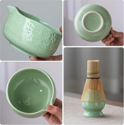 Buucup Matcha Whisk Set, Ceramic Matcha Kit - Image 3