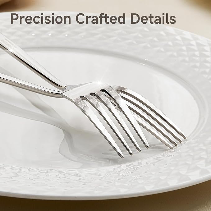 24-Piece Salad Fork Set, 18/10 Stainless Steel Dessert Forks | Mirror Polished - Image 3