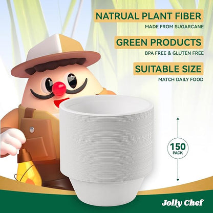 Compostable Disposable Paper Bowl Heavy Duty Soup Containers Biodegradable - Image 6