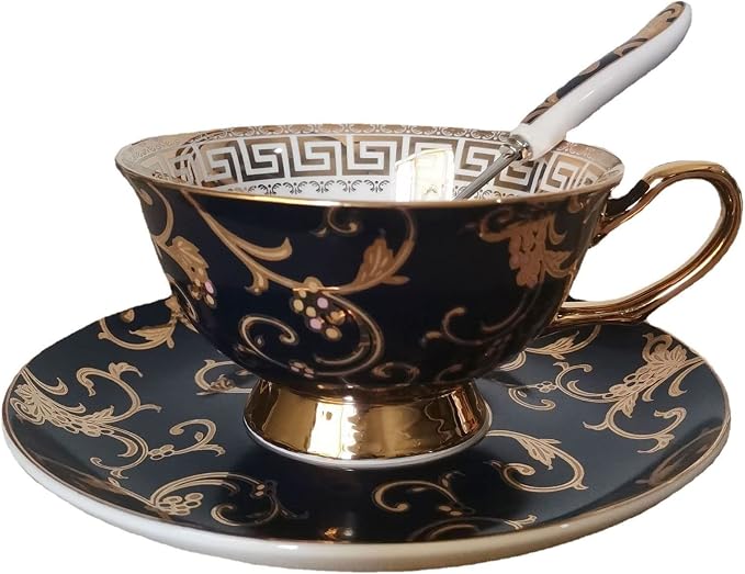 Bone China Cup& Saucer Set by Eplze