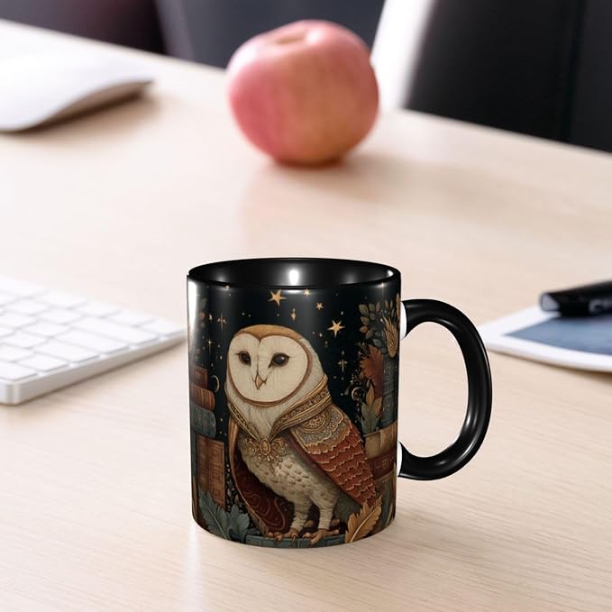 Yrebyou Owl Coffee Mug 11oz Ceramic Cup - Image 7