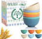 Unbreakable Wheat Straw Small Bowls 10 OZ Mini Dessert Bowls Lightweight by HOMIENLY