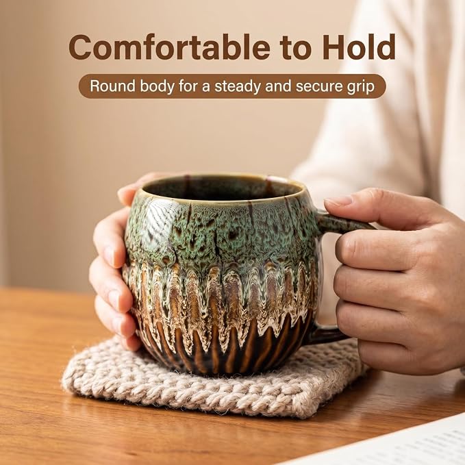 Large Ceramic Coffee Mug - 13oz Tea Cup - Image 3