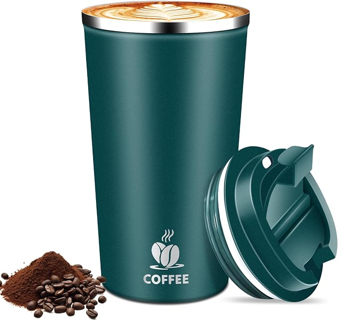 17oz Insulated Travel Coffee Mug by Hwawhin