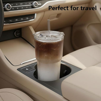 Ruckae 20oz Ribbed Glass Tumbler - Image 6