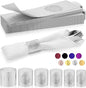 Christmas Napkin Rings Set of 200, 2 Colors in 1, Reusable Adjustable Napkin Bands for Holiday Parties, Wedding, Thanksgiving Table Decor, Waterproof Tear-Proof (Silver) Great Gift Idea