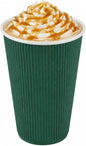Restaurantware Ripple Wall Coffee Cups 500 Count 16 Ounce Insulated Forest by Restaurantware