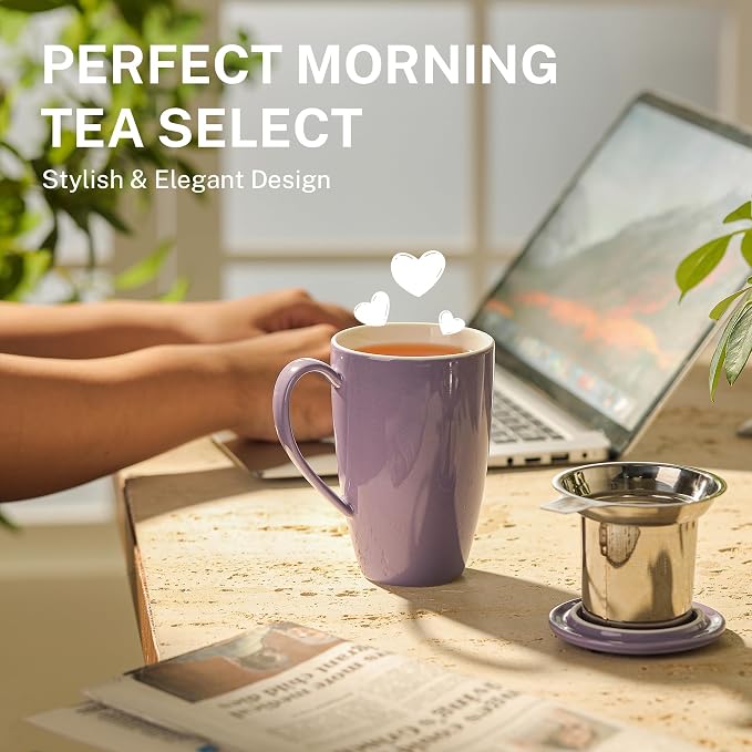 Sweese 15 OZ Porcelain Tea Mug - Image 5