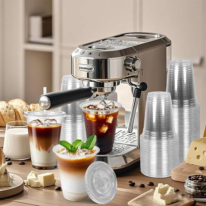Charmount 50 Sets 16 oz Plastic Disposable Clear Cups - Image 4