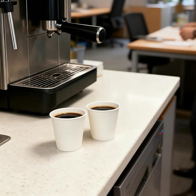 Espresso to Go Cups, Disposable Paper Cups, Travel Cups, 4oz Paper Cups - Image 3
