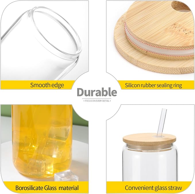 YOUKE OLA 20 Pack Glass Cups - Image 3