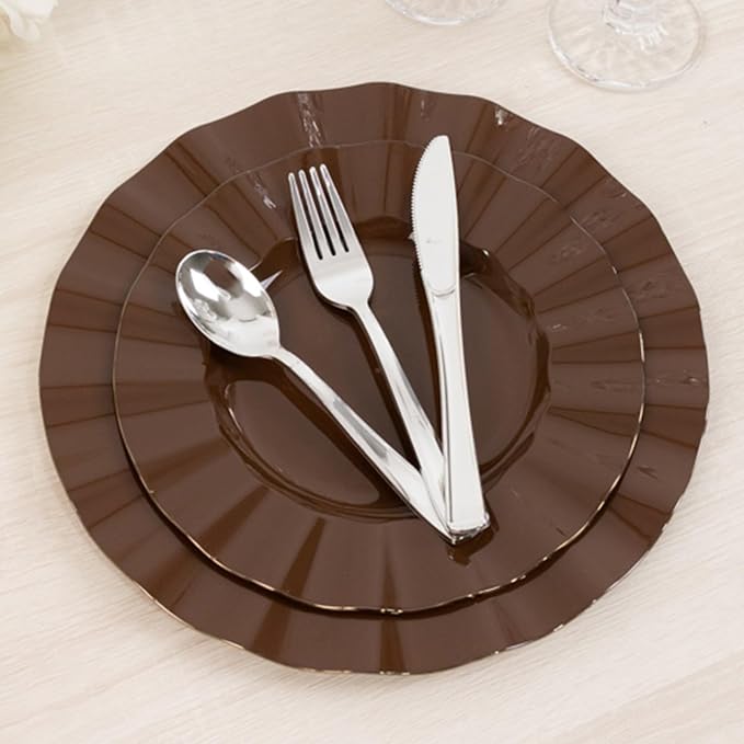 Efavormart 10 Pack Hard Plastic Dinner Plates - Image 9