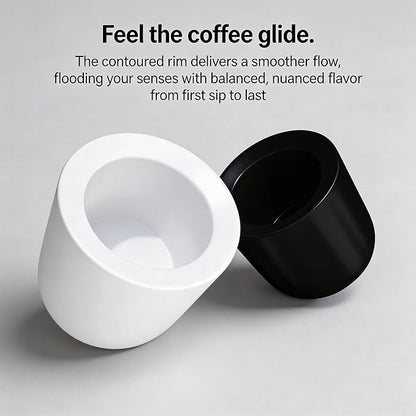Espresso Cups Set of 2-3oz Demitasse Mugs Modern Thick Walled Durable Ceramic - Image 6