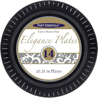 Party Essentials Elegance Quality Hard Plastic 10.25-Inch Round Party/Dinner - Image 2