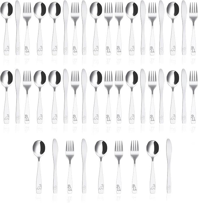 45 Piece Stainless Steel Silverware Set - Image 9