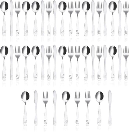 45 Piece Stainless Steel Silverware Set - Image 9