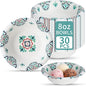 30 Count 8oz Paper Bowls, Small Paper Bowls, Microwaveable and Soak Proof | by Unknown
