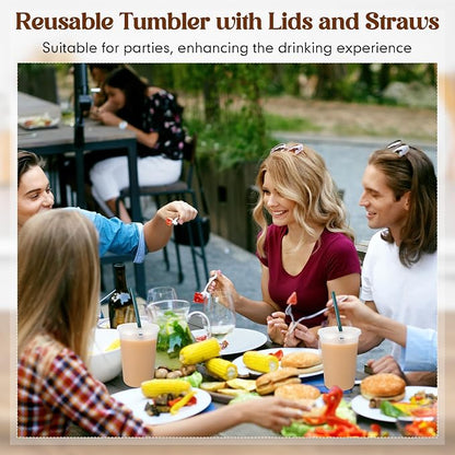 Lounsweer 15 Pcs Clear Reusable Cups - Image 7