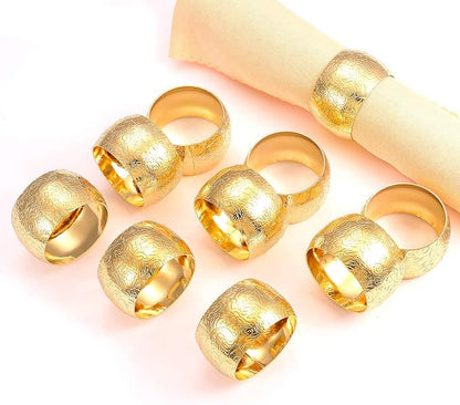 Napkin Ring, Round Metal Serviette Napkin Holder - Image 7