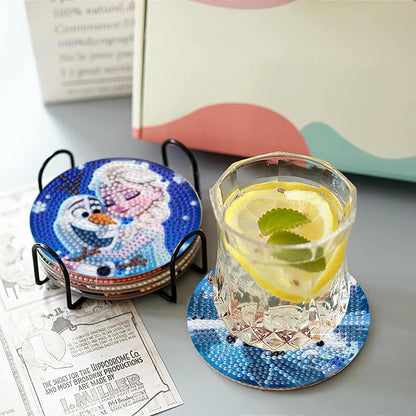8 Pcs Diamond Painting Coasters Kit, Cartoon Diamond Art Coasters - Image 5