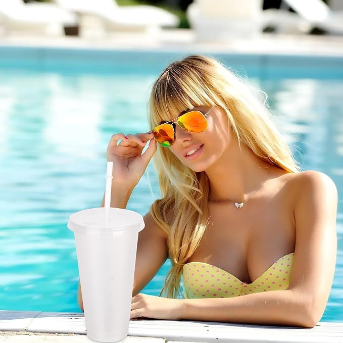 Hxezoc 16 Pieces Reusable Cups - Image 9