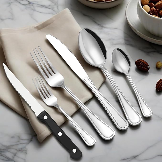 Hunycook 48-Piece Silverware Set - Image 5