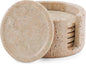 Travertine Coasters Set of 6 by SPESHSTONES