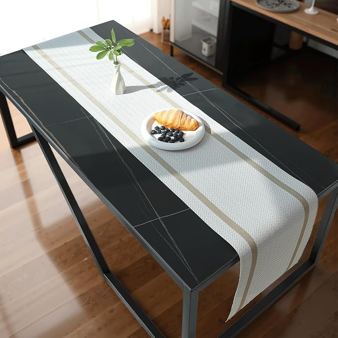 FAVE White Table Runner Woven - Image 6