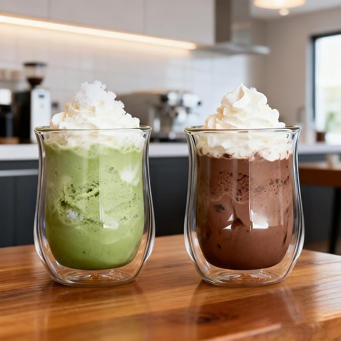 Easyworkz Double Walled Glass Coffee Mugs, Cocktails & All Beverages - Image 6