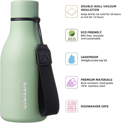 BJPKPK 12oz Insulated Water Bottle, Stainless Steel Bottle - Image 2
