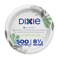 Dixie 8.5 Inch Medium-Weight Paper Plates By GP PRO, Pathways Design, 500 Count (125 Disposable Plates Per Pack, 4 Packs Per Case), UX9WS