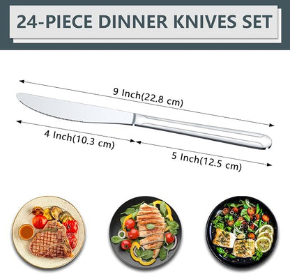 BEWOS 24-Piece 9-Inch Dinner Knives - Image 2