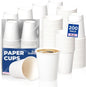 Fit Meal Prep 200 Pack 8 oz Disposable Paper Coffee Cups, Premium White Hot Cups by FMPBRANDS
