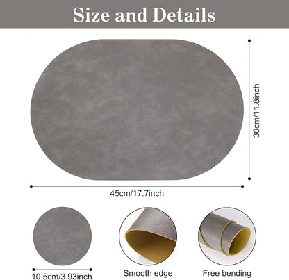 Faux Leather Placemats Set of 4 - Image 3