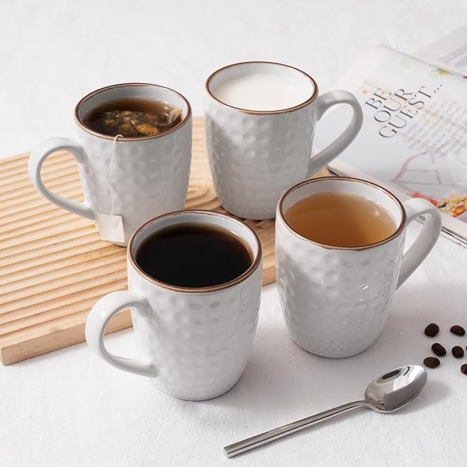 famiware Eden Coffee Mugs Sets of 6, 12 oz Ceramic Stoneware Mug Cup Set | - Image 2