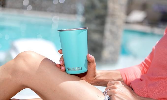 Real Deal Steel Party Pints: 16 oz Pint Cups, Stackable Tumblers, Eco Friendly - Image 3