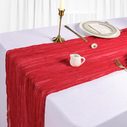 6 Pack Red Table Runner Cheesecloth 10Ft Gauze Cheese Cloth Table Runner 35x120 - Image 4
